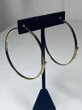 Michael Kors Polished Gold Hoop Earrings